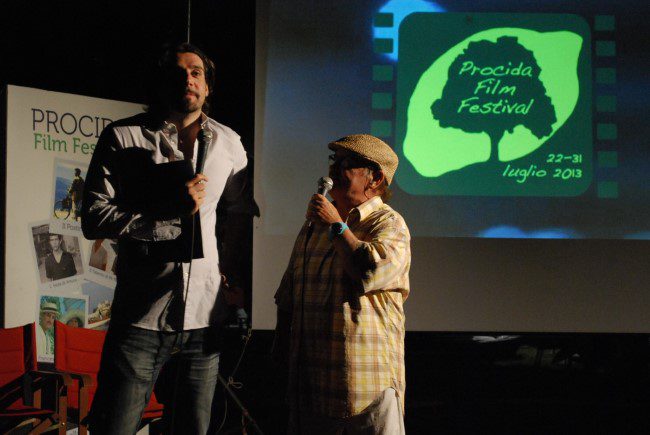 Francesco Albanese e Salvatore Misticone al Procida Film Festival 2013. Foto Ufficio Stampa.