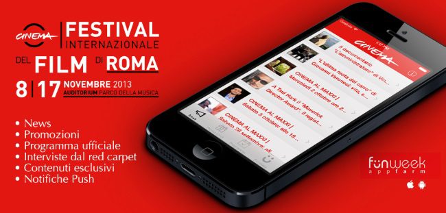Festival Internazionale del Film di Roma 2013, ecco l'app