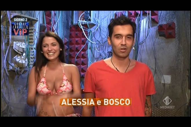 Grande Fratello Vip - Bosco e Alessia Macari