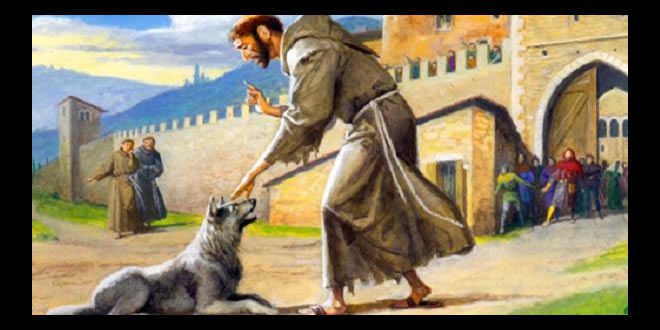 San Francesco D'Assisi e il lupo