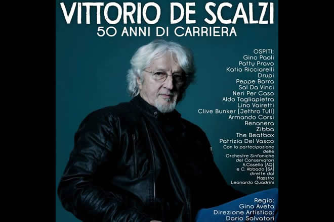 Vittorio De Scalzi per i 50 anni di carriera