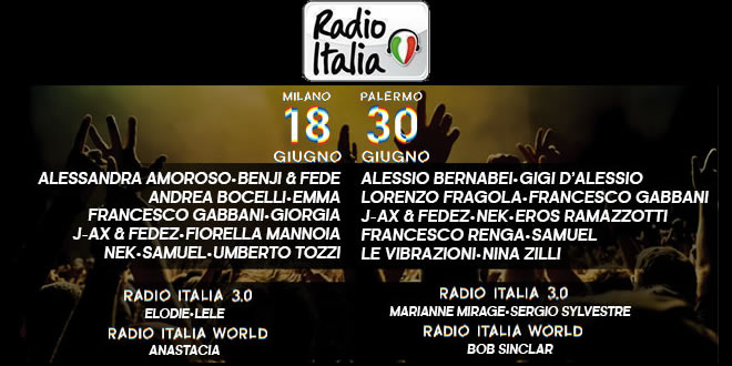 Radio Italia Live in Tour 2017