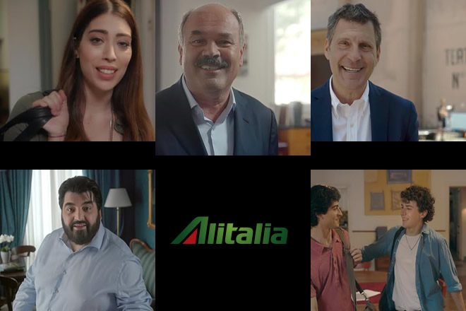 Spot VIP Alitalia 2017. Foto Alitalia Media.