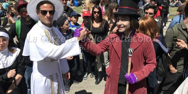 Il Papa e Willy Wonka al Comicon di Napoli