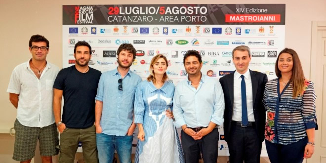 Edoardo Leo a Greta Scarano al Magna Graecia Film Festival. Foto Ufficio Stampa.