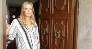 Katherine Kelly Lang sul set di Ciao Nina. Foto da Facebook.