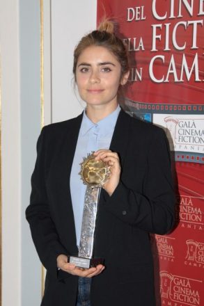 Greta Scarano premiata al Galà del Cinema e della Fiction 2017. Foto Ufficio Stampa.
