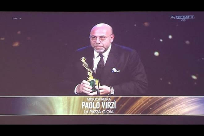 Paolo Virzì su Sky per la vittoria come miglior regista ai David di Donatello 2017