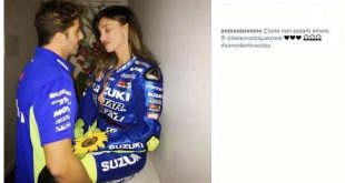 Andrea Iannone e Belen Rodriguez su Instagram.