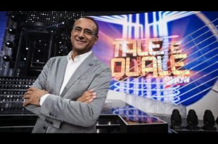 Carlo Conti, conduttore di Tale e Quale Show 2017. Foto Ufficio Stampa.