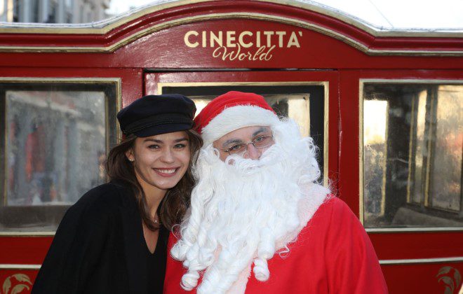 Daria Baykalova con Babbo Natale