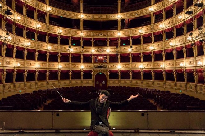 Ezio Bosso. Foto di Fabrizio Giraldi. Fonte Pagina Facebook.