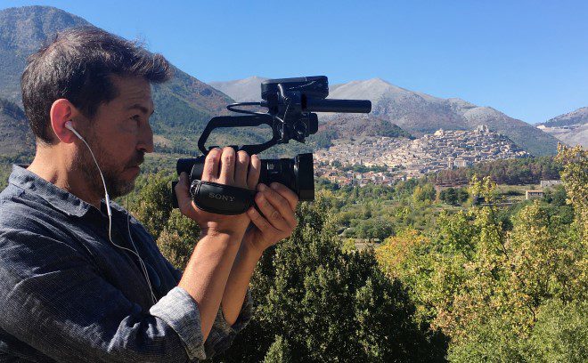 Il regista Alessandro Piva gira Road to Myself lungo la rotta dell’antica Via Popilia nei pressi di Morano Calabro (CS).