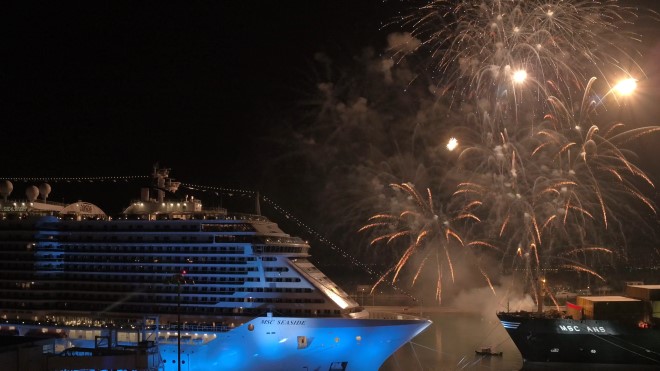 Inaugurazione di MSC Seaside a Miami. Foto da Ufficio Stampa.