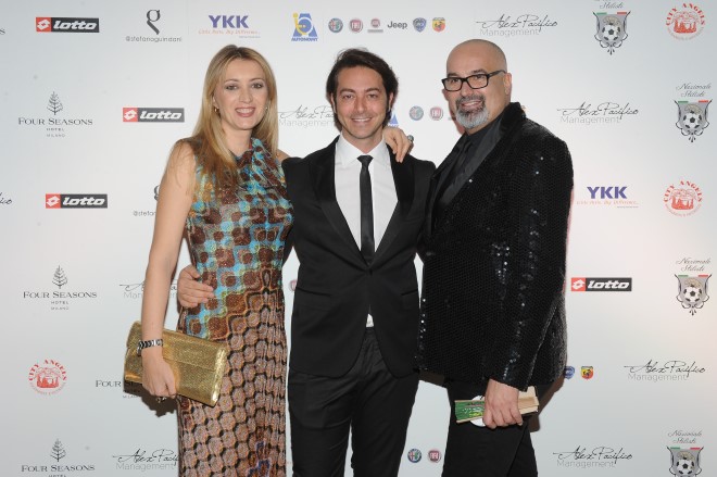 Paola Galloni, Alex Pacifico e Giovanni Ciacci per la Nazionale Stilisti. Foto Ufficio Stampa.