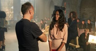 Zoe Saldana and Stefano Solima working behind the scenes