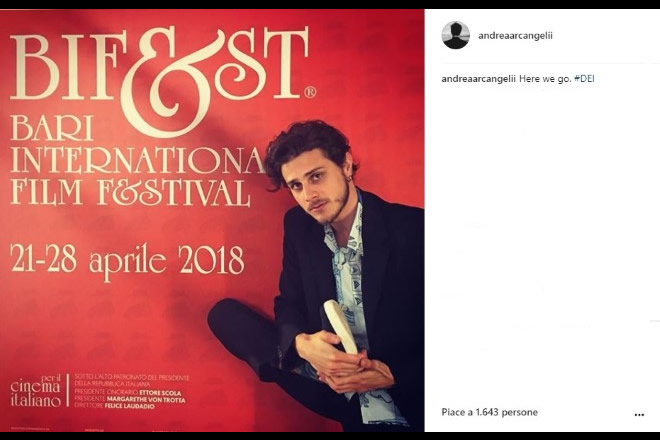 Intervista ad Andrea Arcangeli in occasione della conferenza stampa di “Dei” presentato in anteprima al Bifest, Bari International Film Festival.