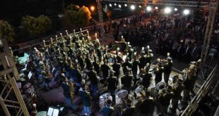 La banda musicale della GdF a Ciorlano. Foto di Federico D'Alessandri