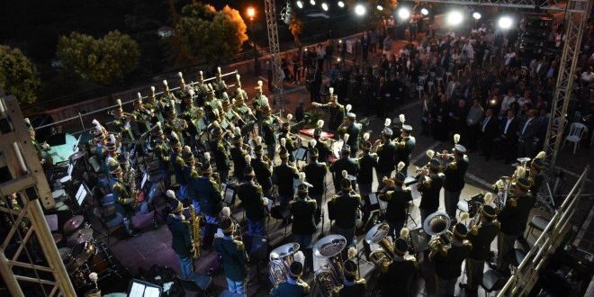 La banda musicale della GdF a Ciorlano. Foto di Federico D'Alessandri