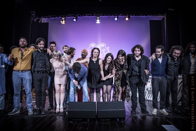 Il cast di Be Quiet Talent Show. Foto di Davide Visca