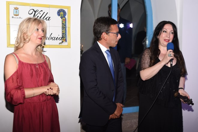 Elena Zelenskaya tra i premiati del Premio Brodskij a Ischia. Foto di Anna Lisa