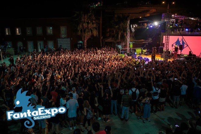 Giorgio Vanni in concerto a FantaExpo 2018. Foto da Ufficio Stampa