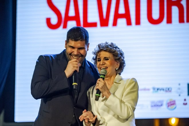 Salvatore Esposito e Franca Leosini al San Gennaro Day. Foto di Angelo Orefice