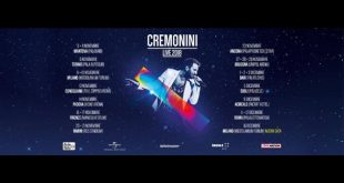 Cesare Cremonini, tutte le date del tour 2018