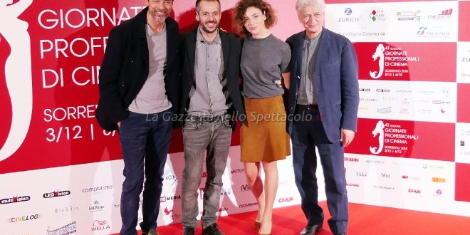 Alessandro Gassmann, Jasmine Trinca, Fabrizio Bentivoglio e Simone Godano