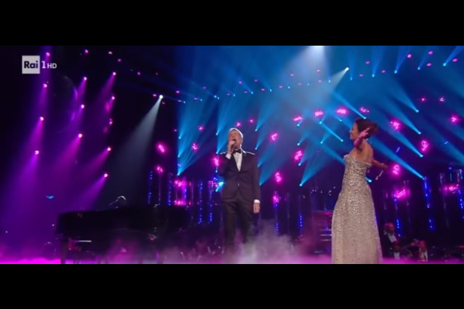 Claudio Baglioni e Serena Rossi al Festival di Sanremo 2019