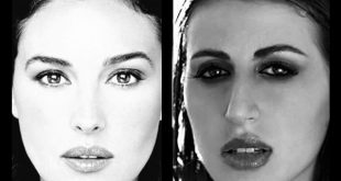 Monica Bellucci (foto dal Web) e Jessica Auricchio. Foto fornite dall'intervistata