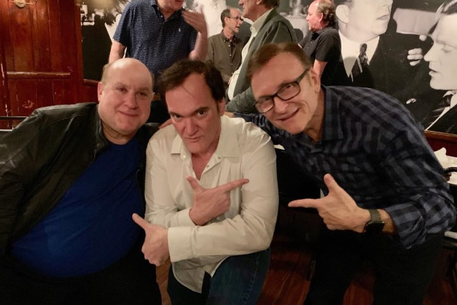 Armand Mastroianni in foto con Quentin Tarantino. Foto da Facebook