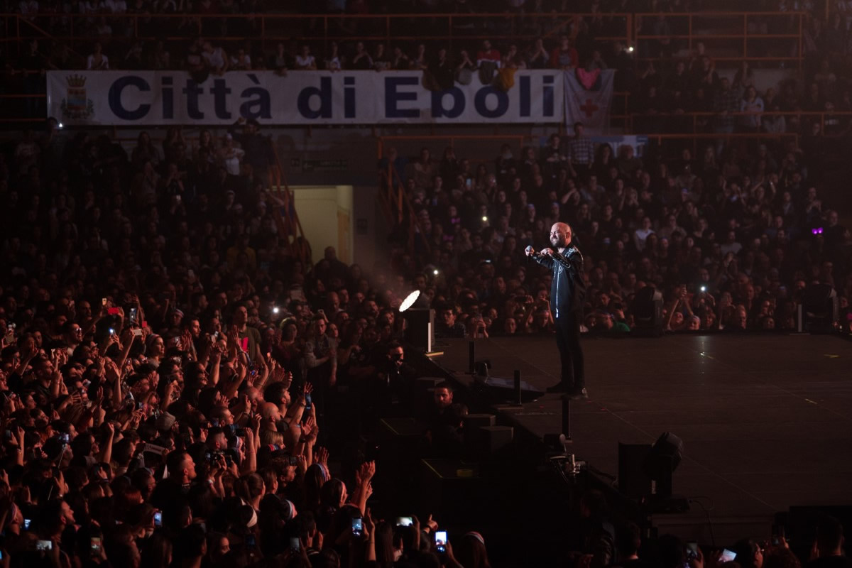 Negramaro in concerto al Palasele di Eboli. Foto di Alfonso Maria Salsano