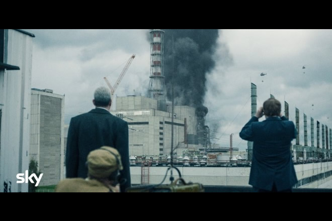 Un frame di Chernobyl, in onda su Sky