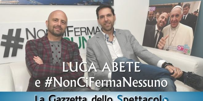 Francesco Russo incontra Luca Abete per parlare di NonCiFermaNessuno. Foto di Roberto Jandoli
