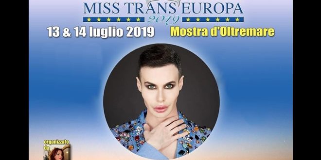 Angelo Sanzio, ospite di Miss Trans Europa 2019