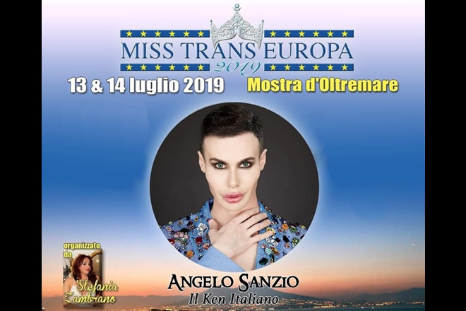 Angelo Sanzio, ospite di Miss Trans Europa 2019