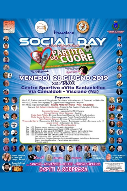 Social Day, la partita del Cuore a Visciano