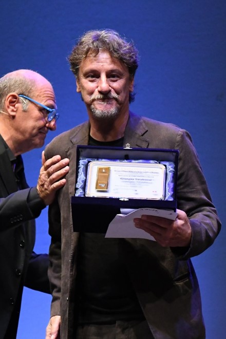 Giorgio Tirabassi con La pellicola d'oro 2019