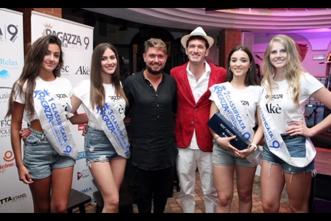 Le prime classificate di Ragazza We Can Dance a Capri con Stefano Piacenti e Gianluigi Lembo