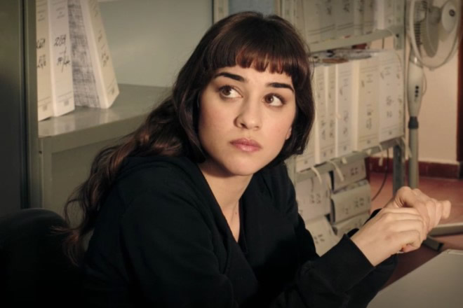 Simona Tabasco in una scena de I Bastardi di Pizzofalcone