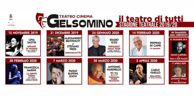Teatro Gelsomino, stagione teatrale 2019-20