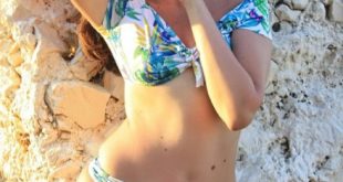 Jessica Auricchio nello shooting salviamo il mare