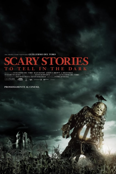 Manifesto ufficiale di Scary Stories di Guillermo Del Toro