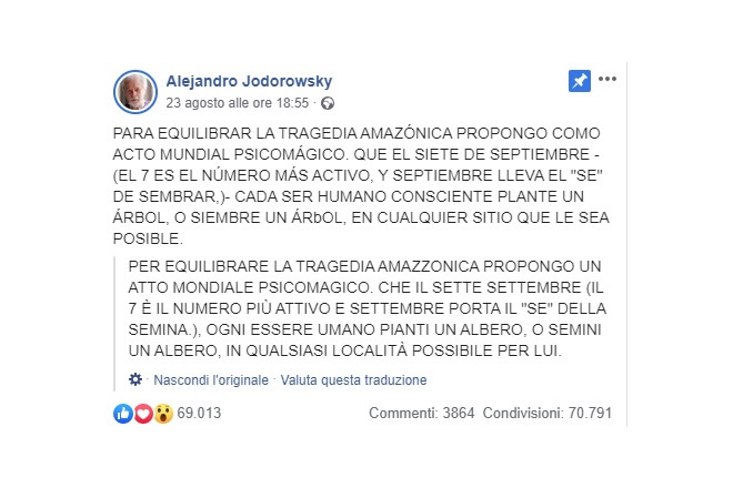 Alejandro Jodorowsky - Piantiamo un albero