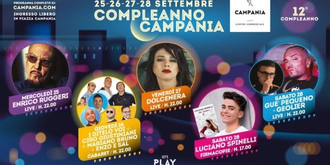 Concerti Centro Commerciale Campania 2019
