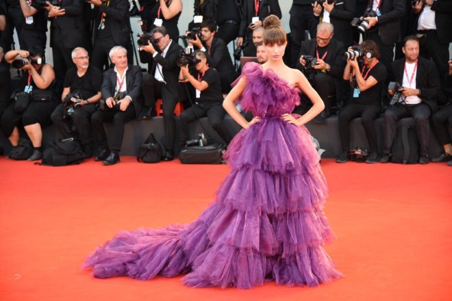 Nicole Macchi sul Red Carpet di Venezia76. Foto di Federica Pierpaoli