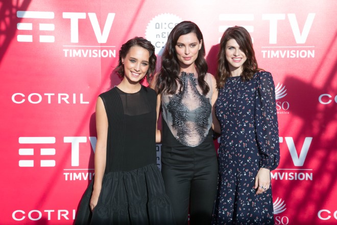 Denise Tantucci, catrinel Marlon e Alexandra Daddario al Premio Cotril 2019. Foto di Leonardo Puccini