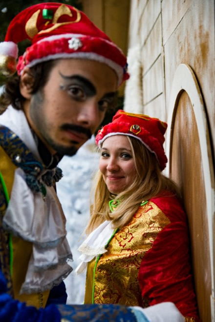 Elfi di Babbo Natale a Siena. Foto da Ufficio Stampa