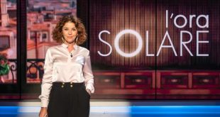 Paola Saluzzi conduce L'Ora solare su Tv2000. Foto di Gianluca Gasbarri